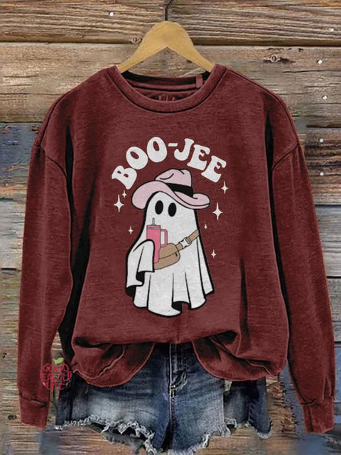 Boo-jee Ghost Halloween Casual Sweatshirt