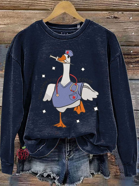 Silly Goose Registered Nurse Casual  Sweatshirt