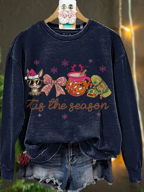 Mexican Christmas Coquette Christmas Tis The Season Casual Sweatshirt