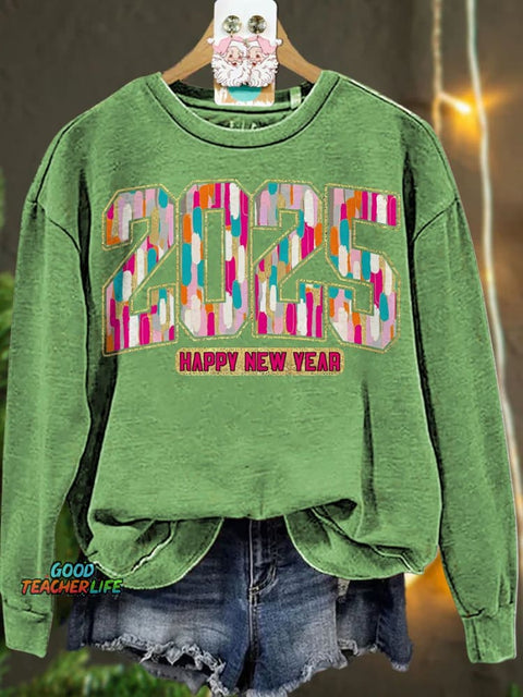 Happy New Year 2025 Casual  Sweatshirt