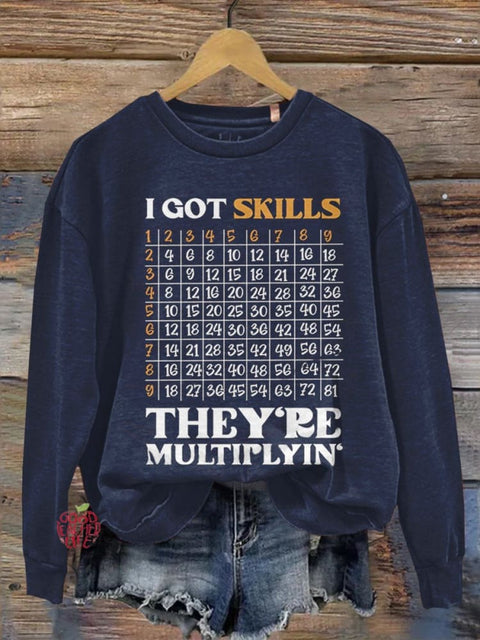 Math Teacher Casual  Sweatshirt