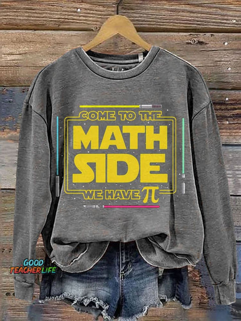 Galaxy Wars We Have Pi Funny Math Casual Print Sweatshirt
