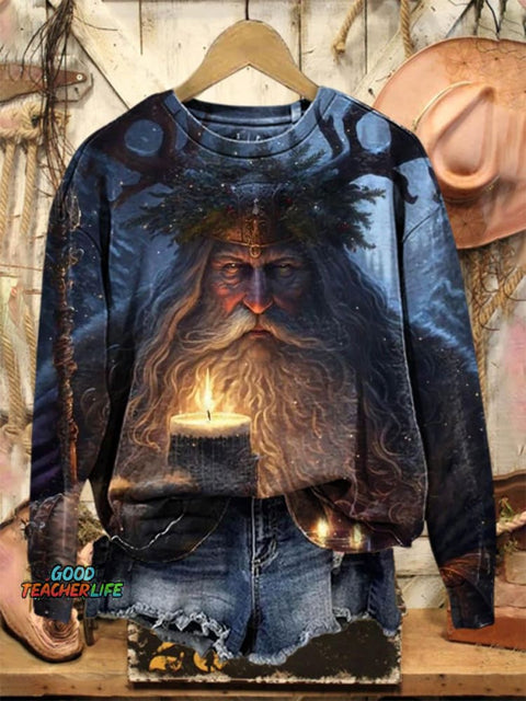 Spirit Of Yule Art Print Casual Sweatshirt