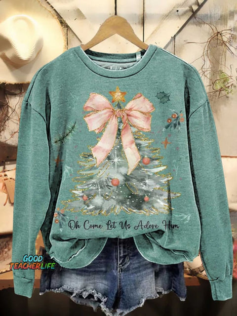 Christmas Tree Casual Sweatshirt