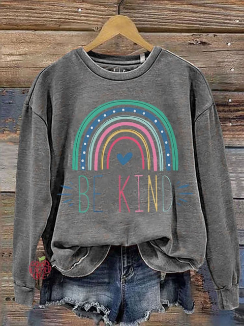 Rainbow Be Kind Teacher Casual  Sweatshirt