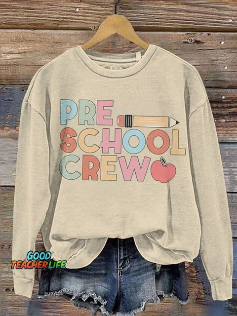 Teacher Personalized Preschool Casual  Sweatshirt