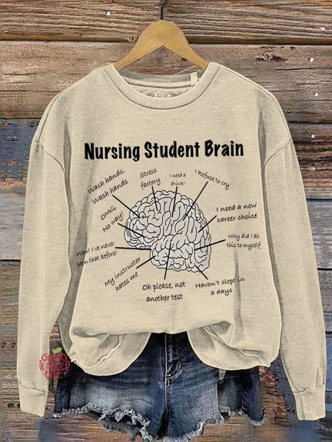 Nurse  Student Brain Casual  Sweatshirt