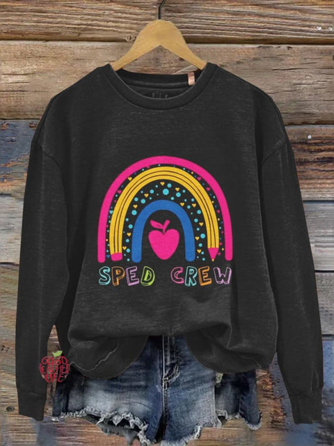 Special Education Teacher Paraprofessional Back To School Casual Sweatshirt