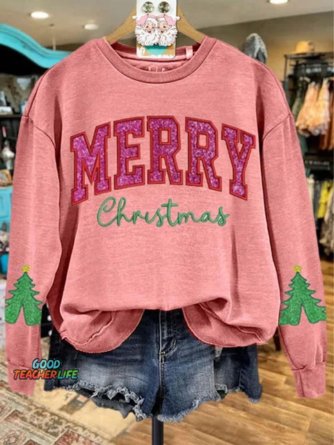 Lovely Christmas Art Print Casual Sweatshirt
