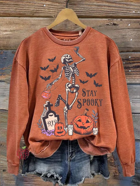 Stay Spooky Halloween Teacher Casual Sweatshirt