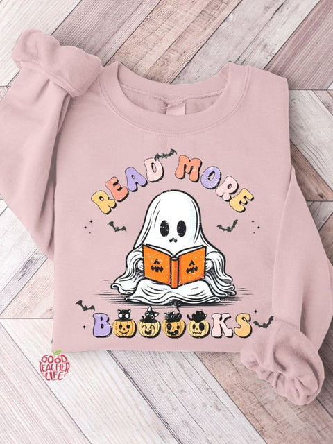 Read More Books Halloween Teacher Casual Sweatshirt