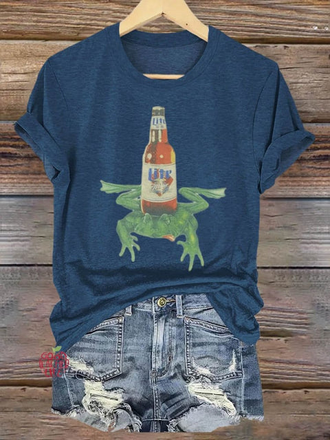 Funny Frog Art Print T-shirt