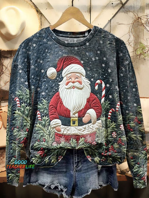 Santa Claus Art Print Sweatshirt