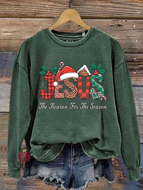 Christian Jesus The Reason Xmas Casual  Sweatshirt