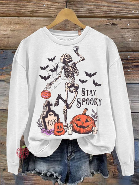 Stay Spooky Halloween Teacher Casual Sweatshirt