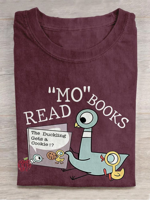 Read More Books Teacher Casual Print T-shirt