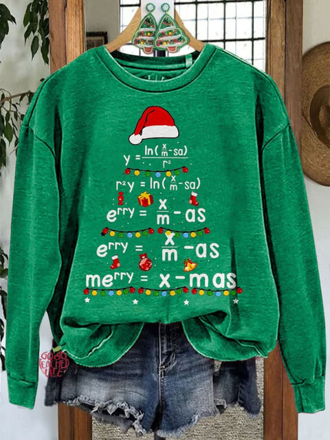 Christmas Math Teacher Casual Sweatshirt