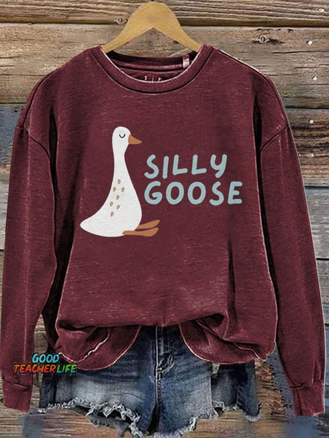 Silly Goose Cute Casual  Sweatshirt