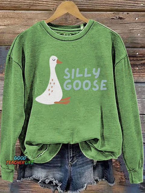 Silly Goose Cute Casual  Sweatshirt