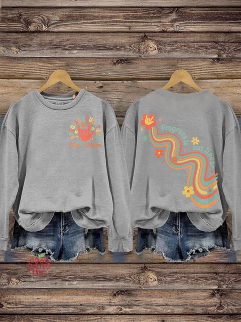 Special Education Crew Neck Long Sleeve Sweatshirt