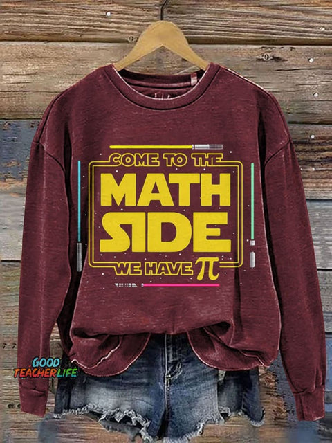 Galaxy Wars We Have Pi Funny Math Casual Print Sweatshirt