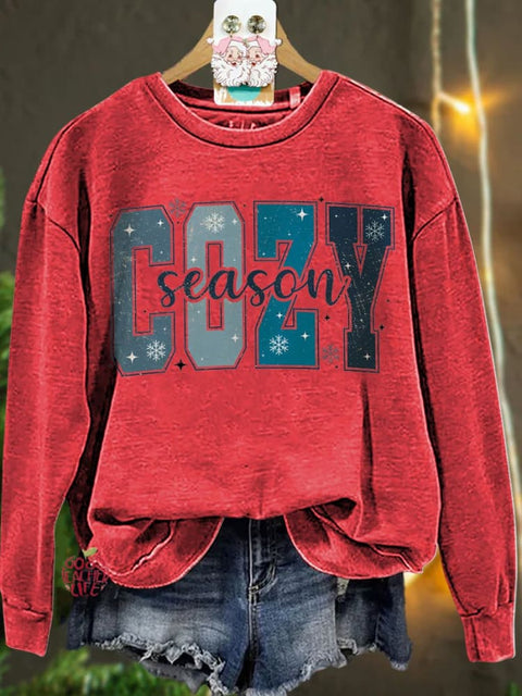 Christmas Cozy Season Winter Casual  Sweatshirt