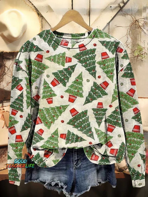 Christmas Tree Casual Sweatshirt