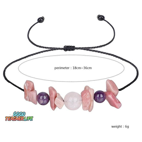 Love Yourself Stone Bead Set Meaning Gift Bracelet