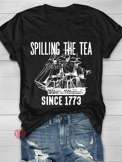 Women's teacher  SPILLING  THE  TEA   T-shirt