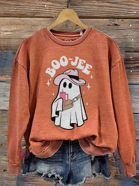 Boo-jee Ghost Halloween Casual Sweatshirt