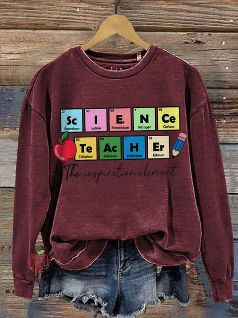 The Inspiration element Science Teacher Casual  Sweatshirt