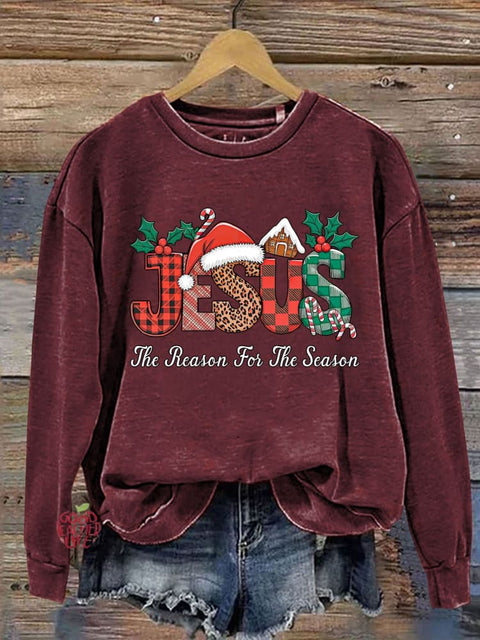 Christian Jesus The Reason Xmas Casual  Sweatshirt