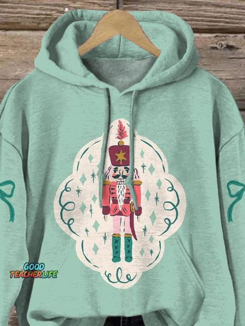 Lovely Nutcracker Graphic Printed Casual Sweatshirt