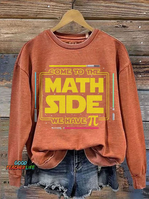 Galaxy Wars We Have Pi Funny Math Casual Print Sweatshirt