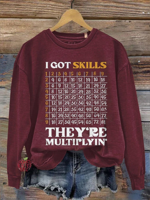 Math Teacher Casual  Sweatshirt