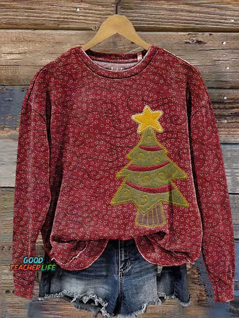 Christmas Tree Casual Sweatshirt