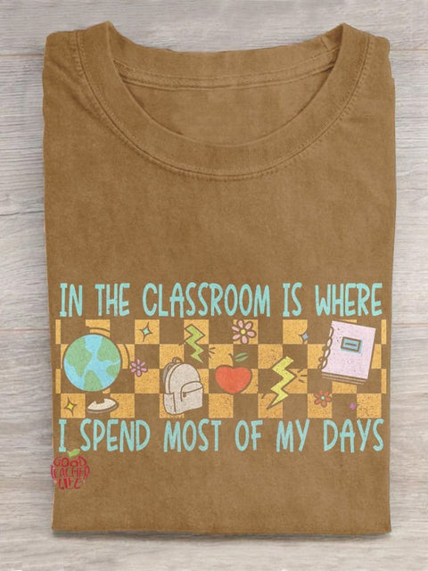 In The Classroom Is Where Teacher Creative Design Teacher T-shirt