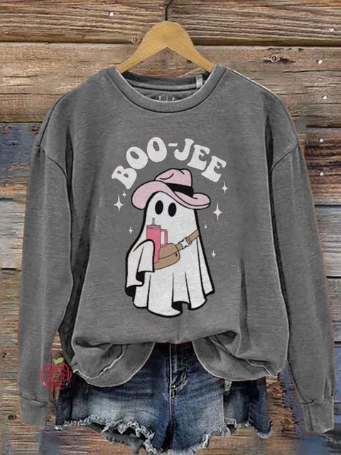 Boo-jee Ghost Halloween Casual Sweatshirt