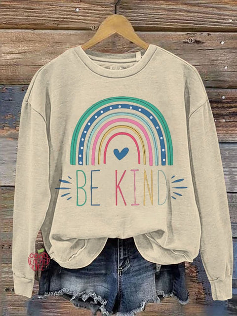 Rainbow Be Kind Teacher Casual  Sweatshirt