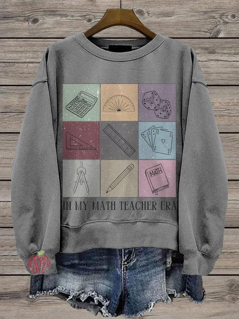 Math Teacher In my teacher era shirt Casual  Sweatshirt