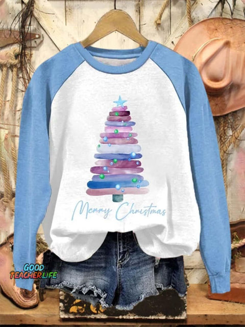 Lovely Christmas Art Print Casual Sweatshirt