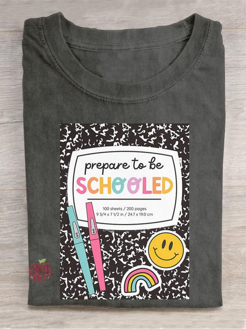 Composition Notebook Casual Print T-shirt