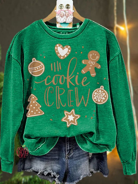 Christmas The Cookie Crew Gingerbread Casual  Sweatshirt