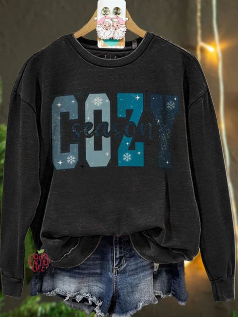 Christmas Cozy Season Winter Casual  Sweatshirt