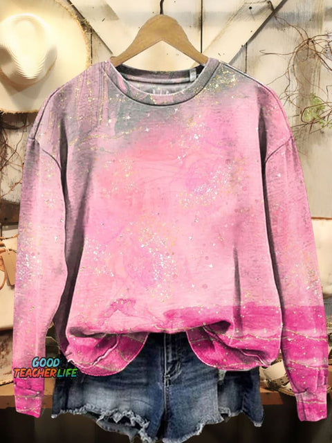 Gradient Gold Art Print Sweatshirt