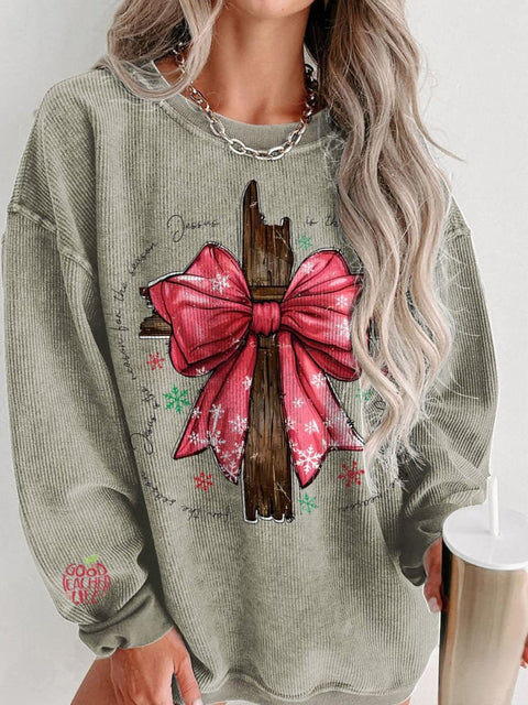 Christmas Jesus is the Reason for the Season Women's Casual Print Sweatshirt