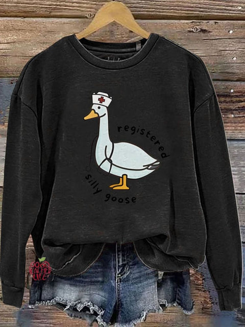 Silly Goose Registered Nurse Gift Casual  Sweatshirt