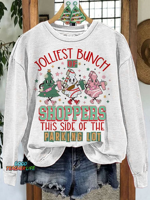 Christmas Shopping Jolliest Bunch Christmas Casual Sweatshirt