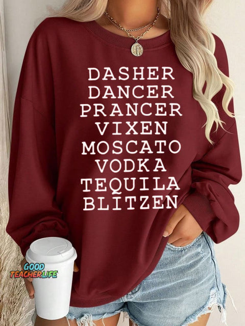 Christmas Tree Art Print Casual Sweatshirt