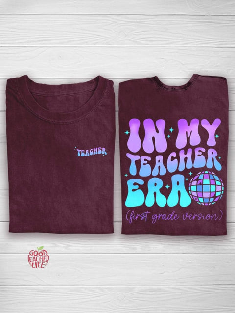 Custom Name Personalized In My Cool Teacher Era T-shirt